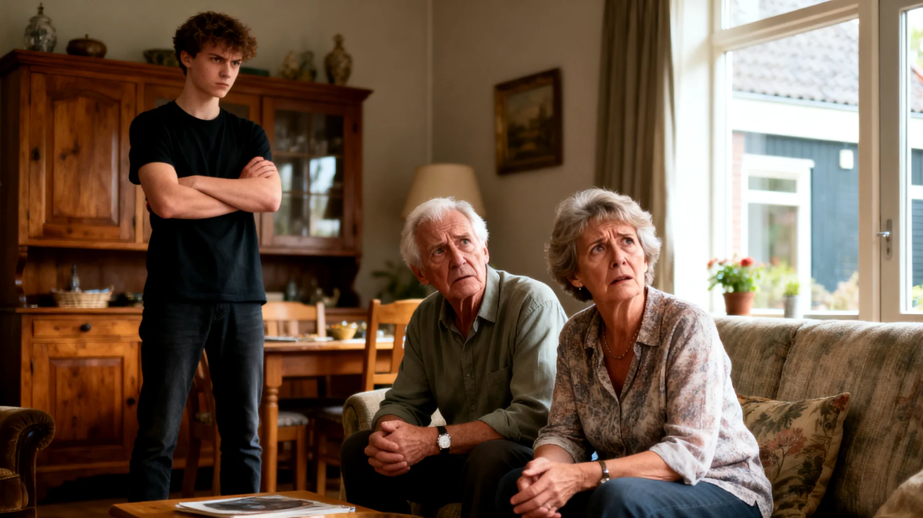 Grootouders die moeite hebben om te gaan met impulsief, rebels en opstandig gedrag van hun jongvolwassen kleinkinderen"