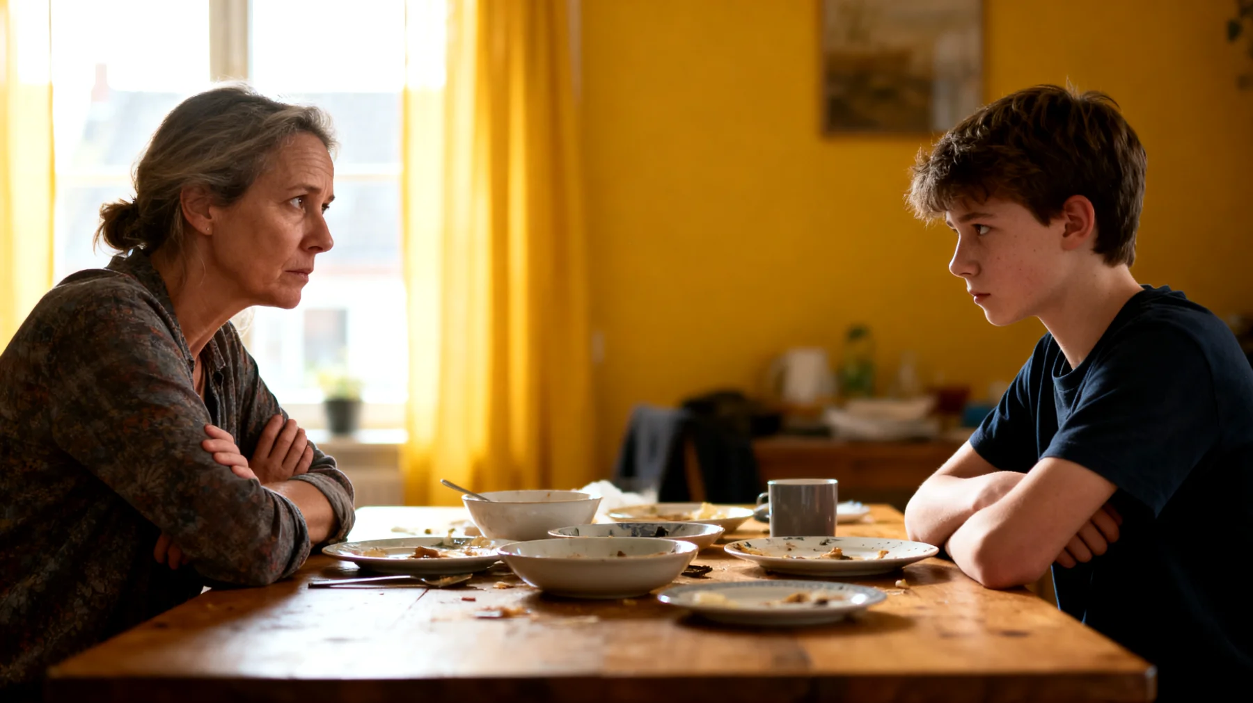 Ouders ervaren moeizame communicatie met hun adolescente kinderen, gekenmerkt door oppervlakkige gesprekken, gebrek aan openheid en wederzijds begrip in de dagelijkse interacties"