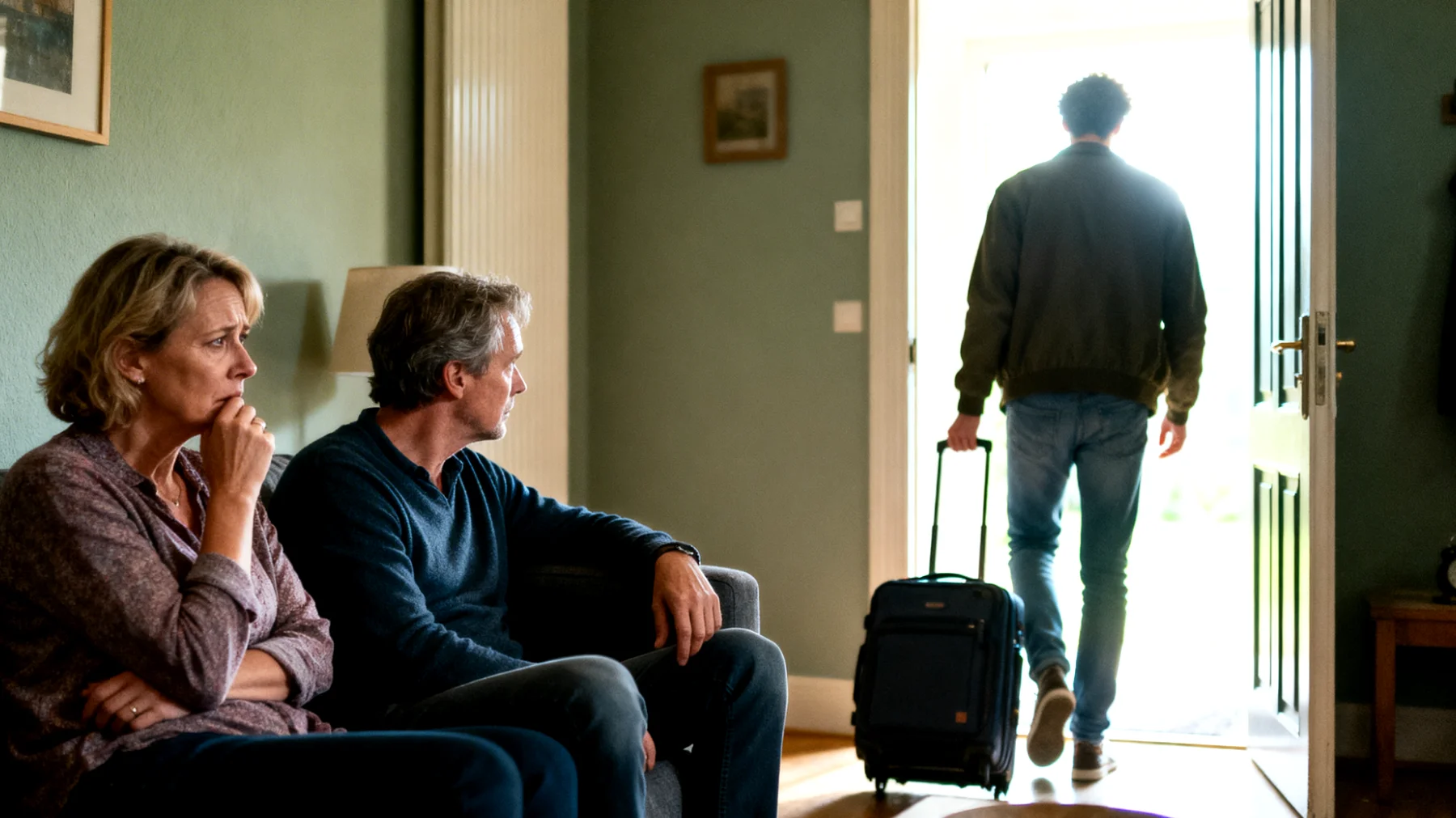 Ouders die angstig zijn om de emotionele band met hun jongvolwassen kinderen te verliezen naarmate deze zelfstandiger worden en hun eigen leven opbouwen"